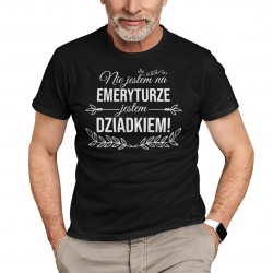Nie jestem na emeryturze, jestem dziadkiem - męska koszulka na prezent dla dziadka