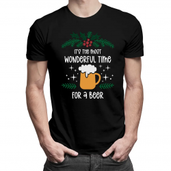 It's the most wonderful time for a beer - męska koszulka na prezent