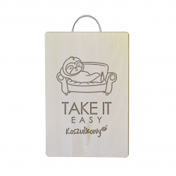 Take it easy - drewniana deska na prezent