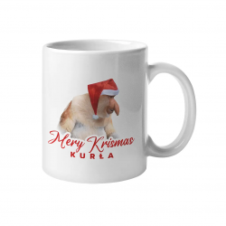 Mery Krismas Kurła - kubek z nadrukiem na prezent