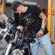 Wesołych Świąt - Mikołaj na motocyklu - męska koszulka na prezent