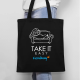 Take it easy - czarna torba na prezent