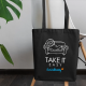 Take it easy - czarna torba na prezent