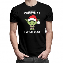 A merry christmas I wish you - męska koszulka na prezent