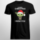 A merry christmas I wish you - męska koszulka na prezent