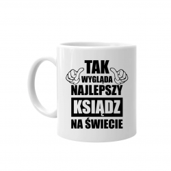 Tak wygląda najlepszy ksiądz na świecie - męska koszulka z nadrukiem