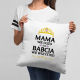 Mama wie dużo, ale babcia wie wszystko - poduszka z nadrukiem na prezent