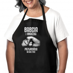 Babcia i wnuczka - przyjaciółki na całe życie - fartuch na prezent dla babci