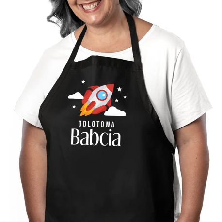 Odlotowa babcia v2 - fartuch na prezent dla babci