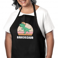 Babciozaur - fartuch na prezent dla babci