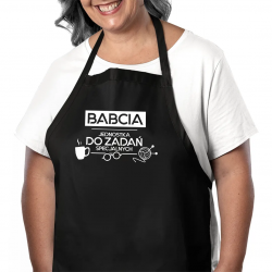 Babcia - jednostka do zadań specjalnych - fartuch na prezent dla babci