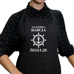 Najlepsza babcia żegluje - fartuch z nadrukiem