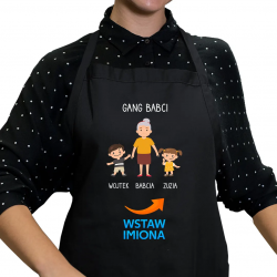 Gang babci - fartuch na prezent dla babci - produkt personalizowany