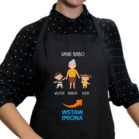 Gang babci - fartuch na prezent dla babci - produkt personalizowany