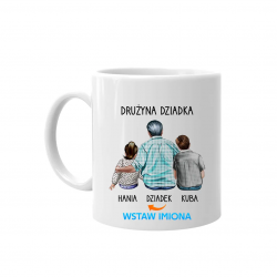 Drużyna dziadka - kubek z nadrukiem na prezent