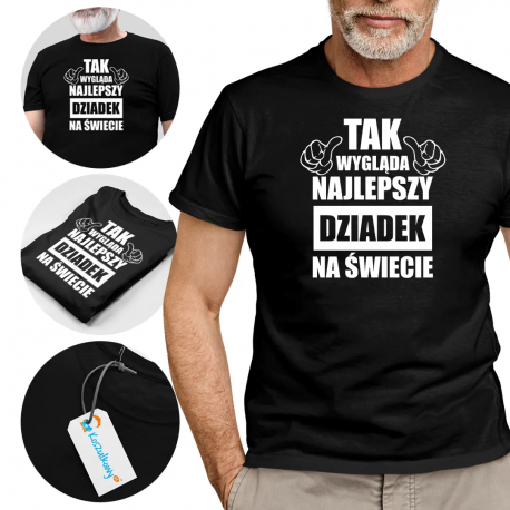 Koszulki z nadrukiem - różne wzory - dzień dziadka