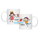 Komplet dla pary - Puzzle + imiona - kubki z nadrukiem - komplet personalizowany
