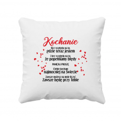 Kochanie - poduszka na prezent