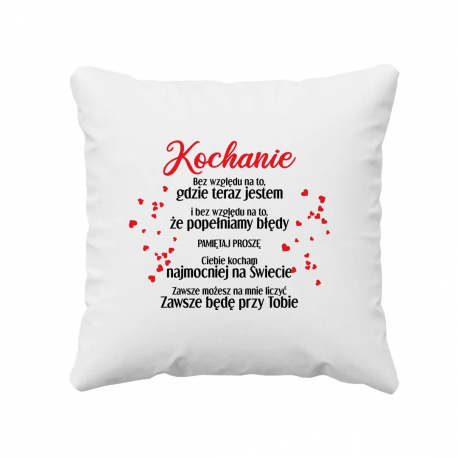 Kochanie - poduszka na prezent