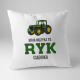 Moja muzyka to ryk ciągnika - poduszka na prezent dla rolnika