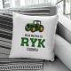 Moja muzyka to ryk ciągnika - poduszka na prezent dla rolnika