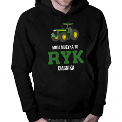 Moja muzyka to ryk ciągnika - męska bluza na prezent