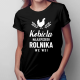 Kobieta najlepszego rolnika we wsi - damska koszulka na prezent