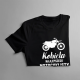 Kobieta najlepszego motocyklisty w mieście - damska koszulka na prezent