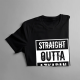 Straight Outta Azkaban - męska koszulka z nadrukiem