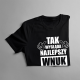 Tak wygląda najlepszy wnuk na świecie - dziecięca koszulka na prezent