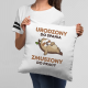 Urodzony do spania, zmuszony do pracy - poduszka na prezent