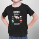 Krowy dzwonią, muszę iść - dziecięca koszulka na prezent
