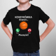 Koszykówka dzwoni, muszę iść - dziecięca koszulka na prezent