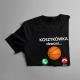 Koszykówka dzwoni, muszę iść - dziecięca koszulka na prezent