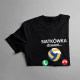 Siatkówka dzwoni, muszę iść - damska koszulka na prezent
