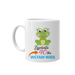 Żajebista + wiek - kubek na prezent - produkt personalizowany