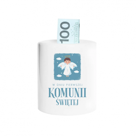 W dniu Pierwszej Komunii Świętej (chłopiec) - skarbonka na prezent