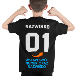 Zawodnik - dziecięca koszulka na prezent - produkt personalizowany