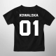 Zawodniczka - dziecięca koszulka na prezent - produkt personalizowany