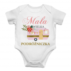Mała, wielka podróżniczka - body dziecięce na prezent