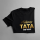 Najlepszy tata od roku - męska koszulka na prezent dla taty - produkt personalizowany