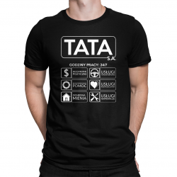 Tata S.A. - męska koszulka na prezent dla taty