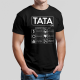 Tata S.A. - męska koszulka na prezent dla taty
