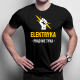 Elektryka prąd nie tyka  - męska koszulka na prezent dla elektryka