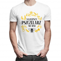 Najlepszy pszczelarz we wsi - męska koszulka na prezent