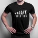 Evolution - kulturysta - męska koszulka na prezent