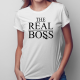The real boss - damska koszulka na prezent dla mamy