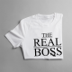 The real boss - damska koszulka na prezent dla mamy