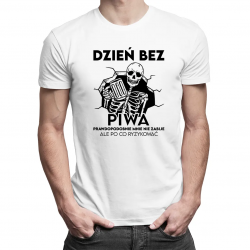 Dzień bez piwa prawdopodobnie mnie nie zabije, ale po co ryzykować - męska koszulka na prezent