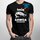 (Imię) Łowca potworów - męska koszulka na prezent - produkt personalizowany